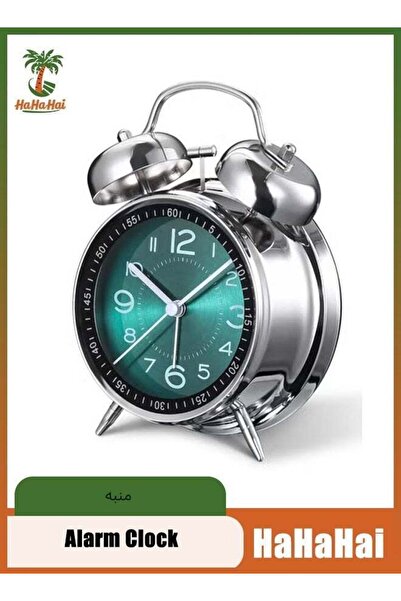 GULF GALLERY HaHaHai Twin Bell Loud Alarm Clock for Heavy Sleepers, Battery O...