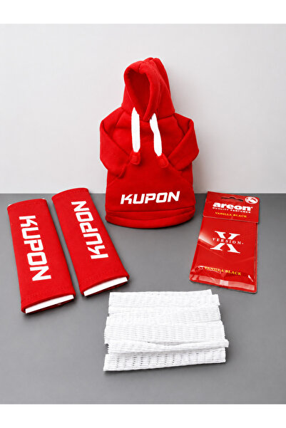 Asel Kupon kırmızı 4 lü set