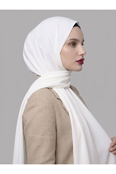 YILDIZ SCARFS شال قطني مريح - أبيض