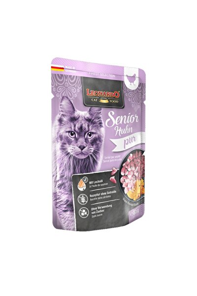 LEONARDO Senior Φακελάκι με Κοτόπουλο 85gr
