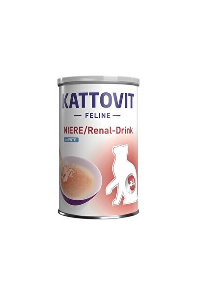 KATTOVIT Renal Drink Duck Σούπα Γάτας με Κρέας, Κοτόπουλο & Πάπια 135ml