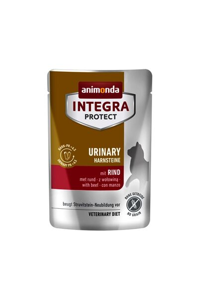 Animonda Integra Urinary Struvit Pouch Υγρή Τροφή Γάτας με Βοδινό 85gr