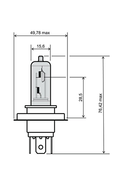Generic BEC FAR H4 - 12V 18/18W (3 picioare)