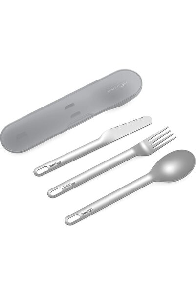 Bentgo ® Stainless Travel Utensil Set - Reusable 3-Piece Silverware Set with ...