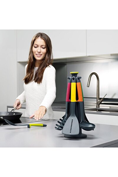 Joseph Joseph Elevate Carousel 6 Pieces Utensil Set with Rotating Storage Sta...