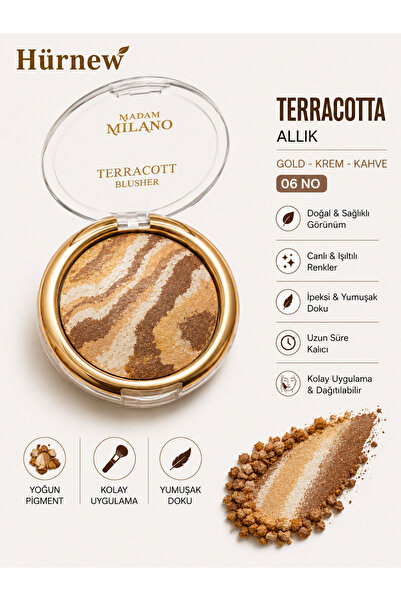 Genel Markalar HÜRNEW terracotta allık 6 no