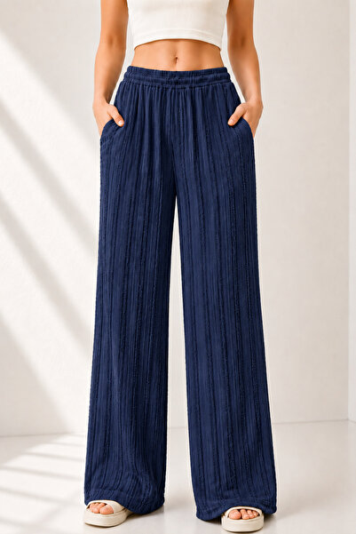 trendalisse Women's Elastic Waist, Pockets, Wide Leg, Seasonal, Ruffle Detail...
