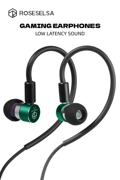 roseselsa Photon Pro Wired Gaming Earphones with Mic Type-C 8mm Driver Detach...