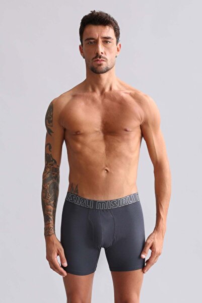 Aytuğ&Mısırlı Mısırlı Modal by TENCEL SPARTACUS Long Boxer Antrasit