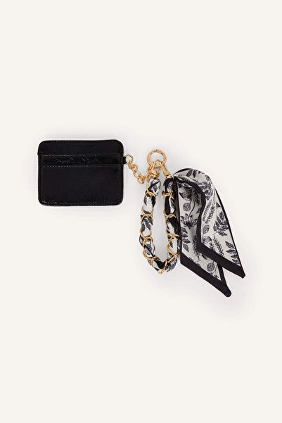 DeFacto Women's Faux Leather Black Card Holder I2528Axns