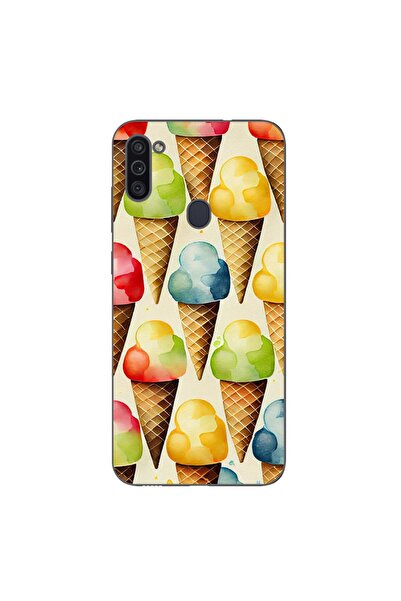 OEM Θήκη συμβατή με Samsung Galaxy A11 από σιλικόνη gel TPU με σχέδιο παγωτού