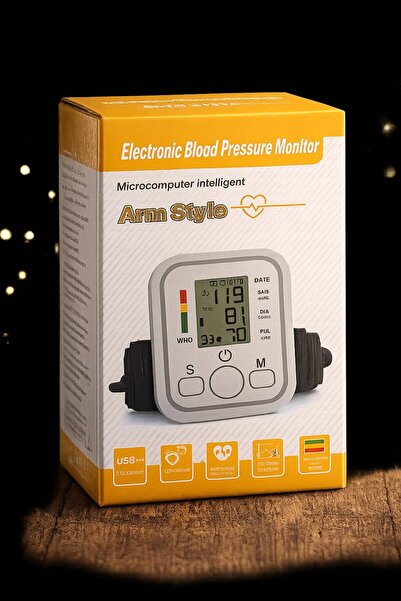 Arm Tensiometru Electronic Digital pentru Braț – Afișaj LCD, Măsurare Rapidă ...