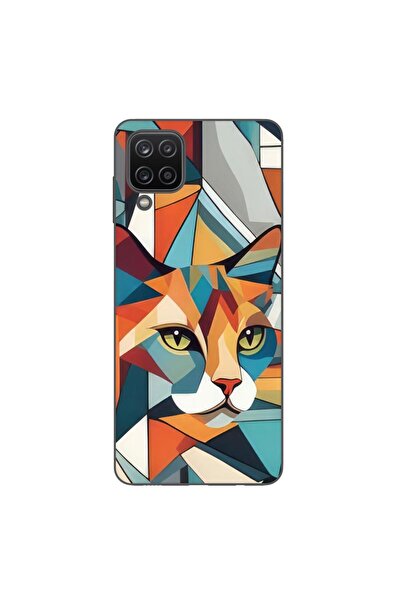 OEM Husa compatibila cu Samsung Galaxy A22 4G Silicon Gel Tpu Model Cubic Cat...