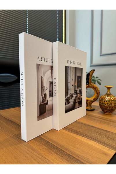 Generic Brand Artful Home 2-Pack Thin Book Decorative Box