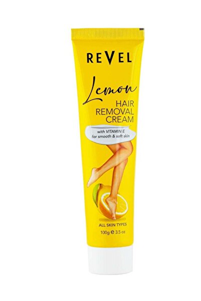 REVEL Skin Care Lemon Hair Removal Cream For Men & Women 100g, Vitamin E for ...