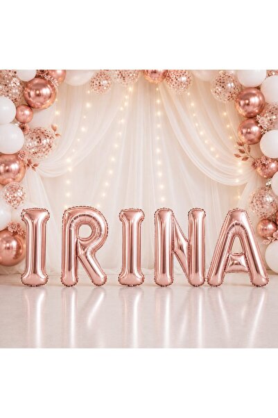 Bibilel Metallic Foil Balloons, Bibilel, IRINA Top Bottom Set , Helium or Air...