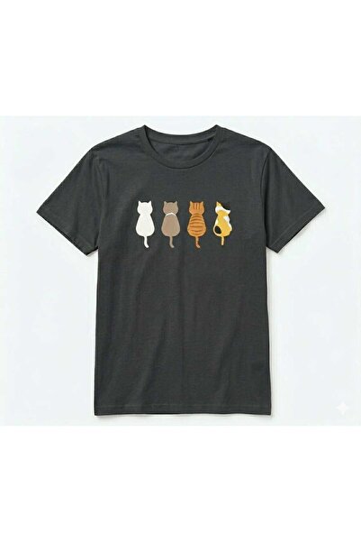 KOZİA OUTDOORS Tricou oversize cu decolteu rotund, imprimat, 4 Cuteidi, pentr...