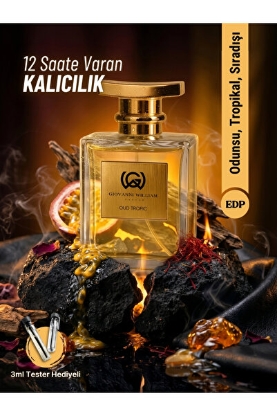 Giovanni William Oud Tropic Erkek Parfüm EDP | Tropikal Meyve, Oud, Safran, D...