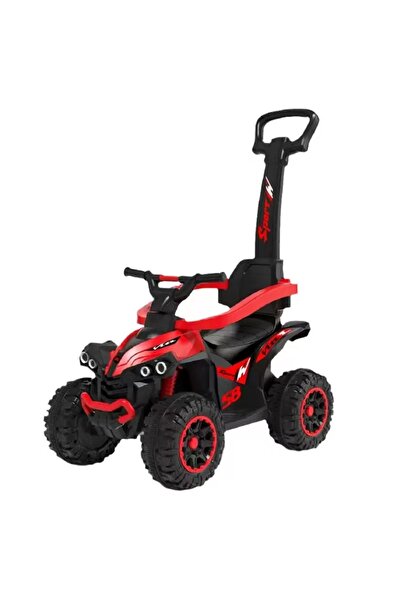happyworld2026 ATV Pentru Copii, Maner Pentru Impins, Muzica Si Lumini,/ Rosu