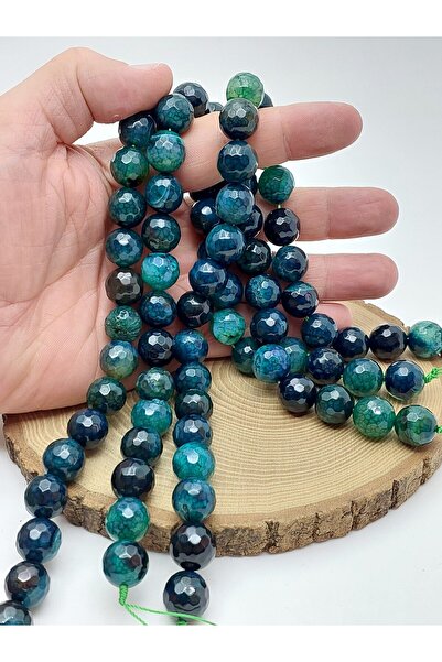Yasamtohumu Agate Stone Faceted Cut String 14mm (62172)