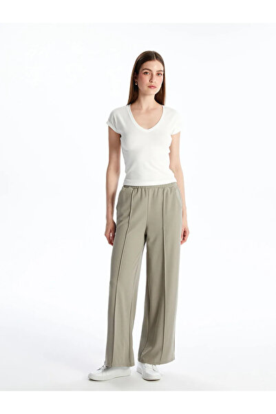 LC Waikiki   Gray Women's Sweatpants with Elastic Waist