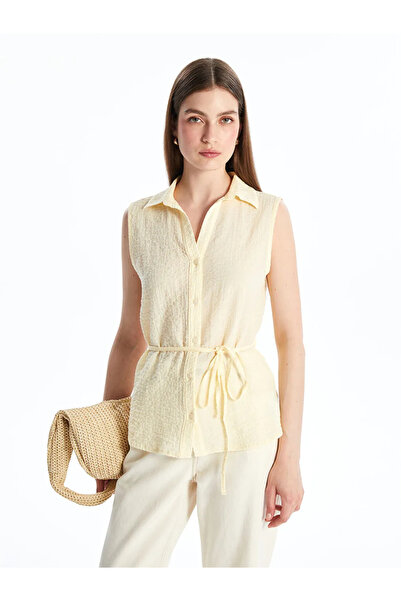 LC Waikiki Yellow Textured Women's Shirt