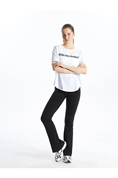 LC Waikiki Black Elastic Waist Spanish Style Women's Sports Leggings