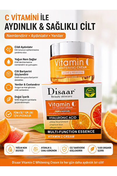 ROBLE Rooble Disaar Vitamin C Nemlendirici ve Aydınlatıcı Yüz Kremi
