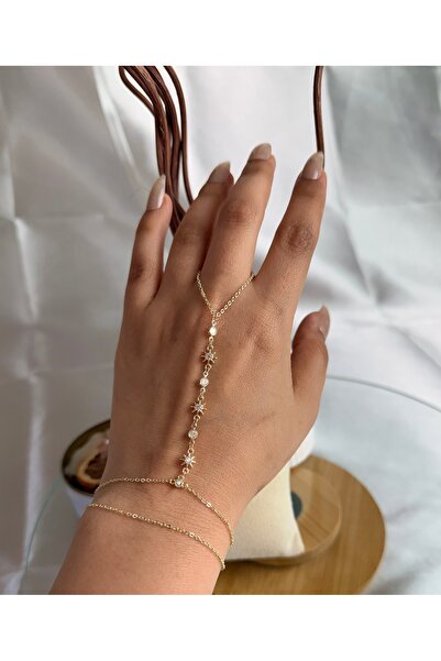 ANKA JEWELLRY Sun Star Detail Shameran Women's Steel Bracelet