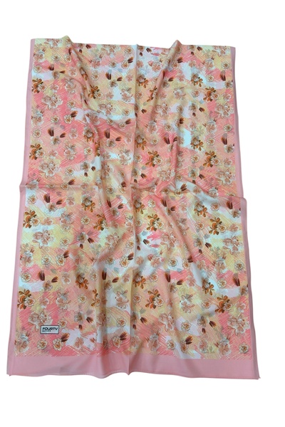 istanbul prensesleri French Silk Shawl with Floral Pattern, High Quality, Sof...