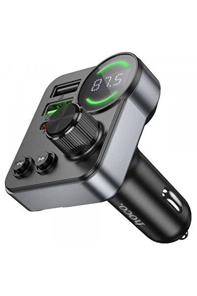 hoco. Modulator FM Bluetooth HOCO E86, 2 x USB-A - 1 x USB-C - 1 x microSD