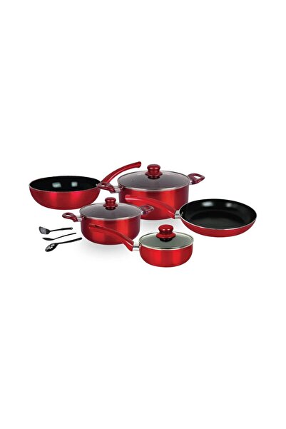 Blackstone Ceramic Nonstick Cookware Set 11 PCS - Pots and Pans With Glass Li...