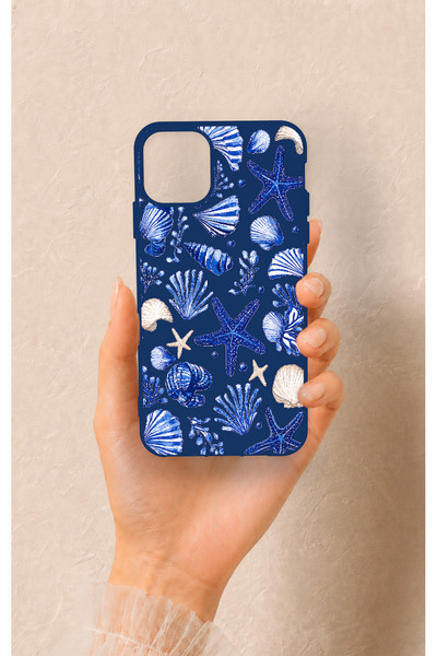 Vip Case iPhone 11 Pro Max Uyumlu Deniz Kabuğu Desenli Silikon Kılıf
