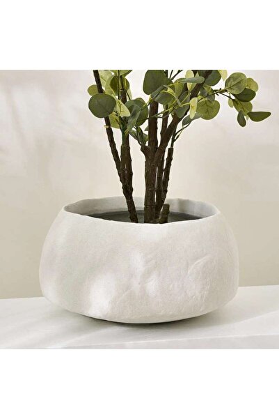 PAN HOME Quinn Polyresin Planter 39x21cm- White