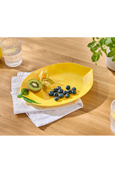 Tchibo Serving Plate, Melamine, Lemon