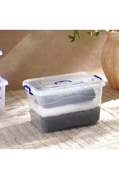 PAN HOME صندوق تخزين إيمي بغطاء 20 لتر 41x3.5x23.3 سم - شفاف