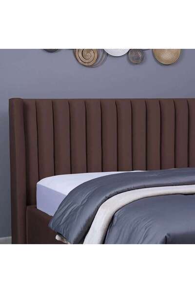 PAN HOME VENUS HEADBOARD VELVET BROWN L-200 : H-125 CM