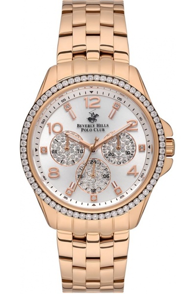 Beverly Hills Polo Club Ceas de damă BEVERLY HILLS BP3572C.430 din aur roz, e...