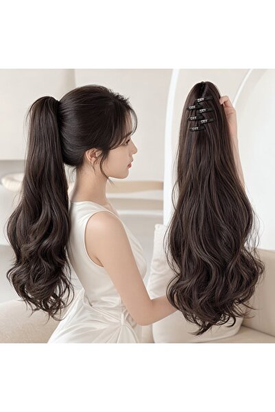 Generic 1 Synthetic Wavy Ponytail Extension Claw Clip Hairpiece Volume Length...