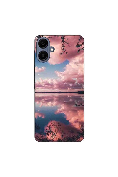 OEM Case compatible with Samsung Galaxy A06 Silicone Gel Tpu Model Pink Clouds