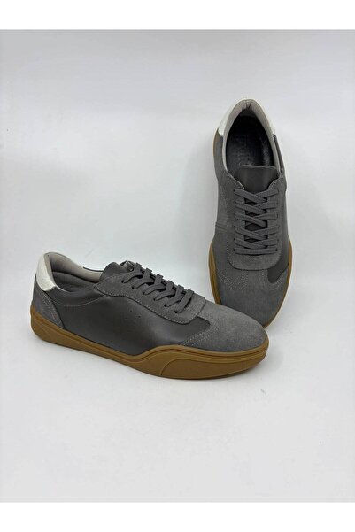 Papuccu Gray Men's Leather Shoes