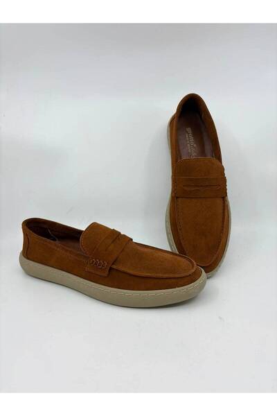 Papuccu Tan Suede Men's Leather Shoes