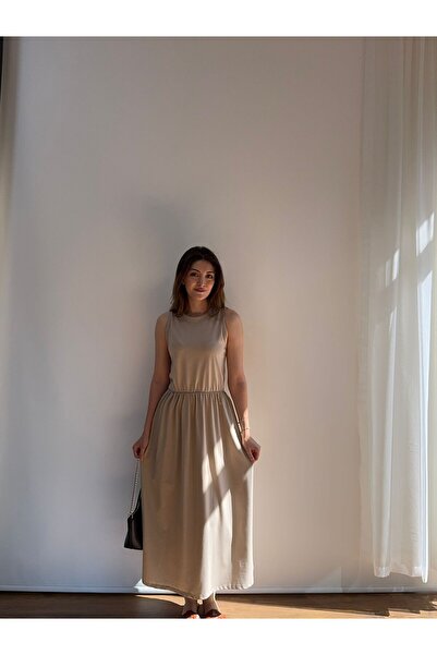 ekawholesale Eka - Camisole Waist-Cinched Long Dress