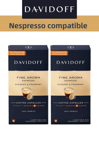 Crema كبسولات قهوة متوافقة مع نسبريسو، إسبريسو ناعم، 2 × 10 قطع