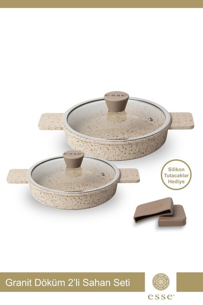 Esse Cast Iron Sahan with Glass Cover 16 cm 20 cm