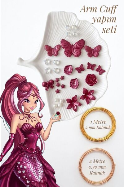 hobi dünyası evim ArmCuff Yapım Seti Manifest Winx Serisi İnci Detaylı Arm Cu...
