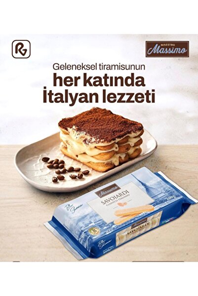 Massimo Savoiardi Kedi Dili Bisküvi 200 gr x 2 Paket