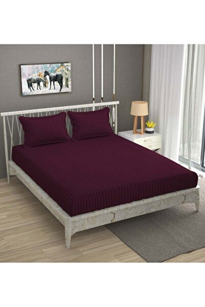 AURIO Premium King Size Fitted Bedsheet Set with 2 Pillowcases – Luxury Soft ...