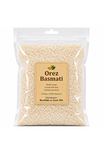 Bunatati cu gust Orez Basmati Premium 500 g – Boabe lungi aromate pentru garn...