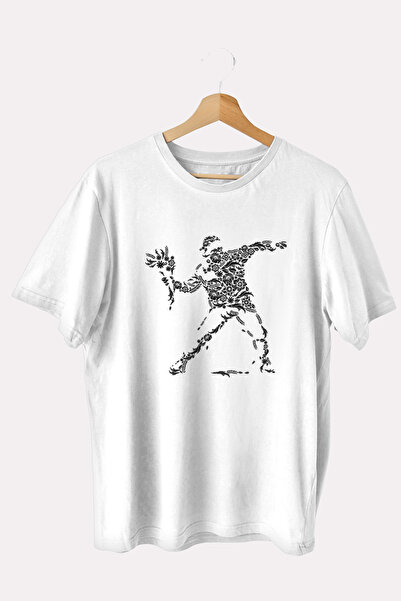 iLovePrints Μπλούζα Art Bansky Flower Bomber